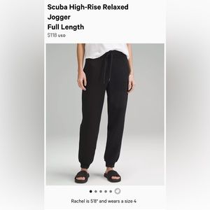 Lululemon Scuba High-Rise Relaxed Jogger, 4